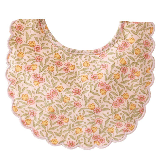 Scallop Bib Blossom Lily Pink - Alimrose