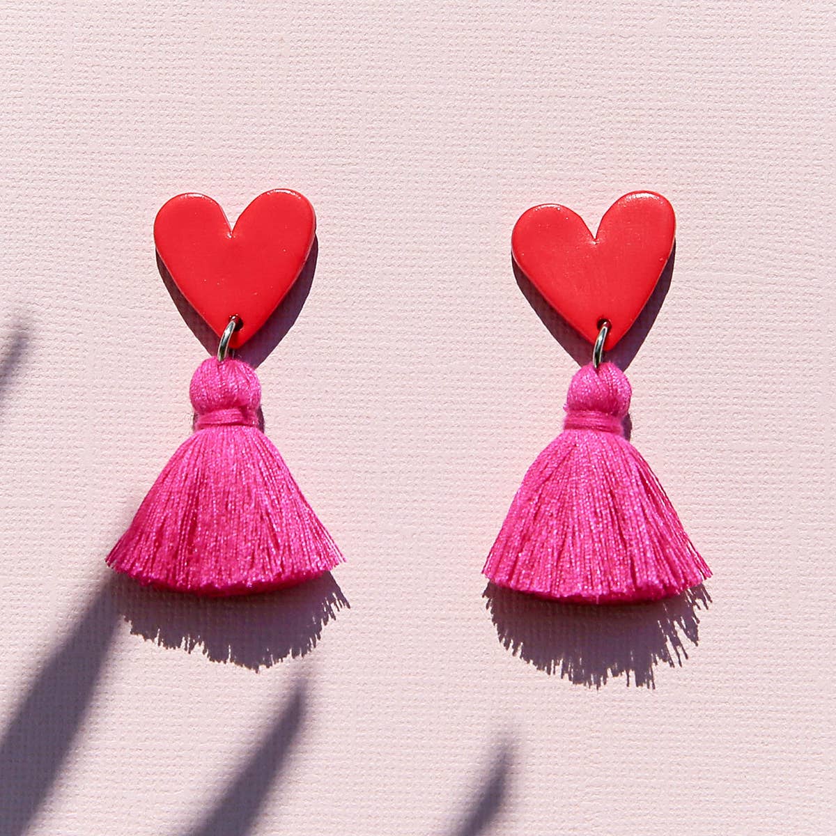 Red Heart Tassels - Kingston Jewellery