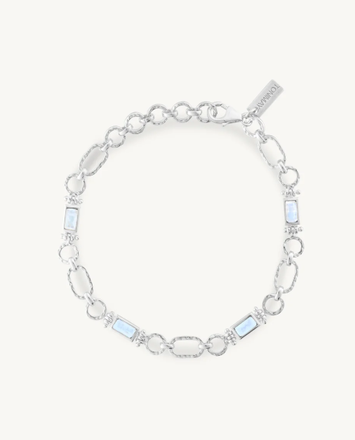 Petra Moonstone Silver Bracelet - Toni May
